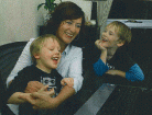Photo of Laurie McDonald with her children in 2009
